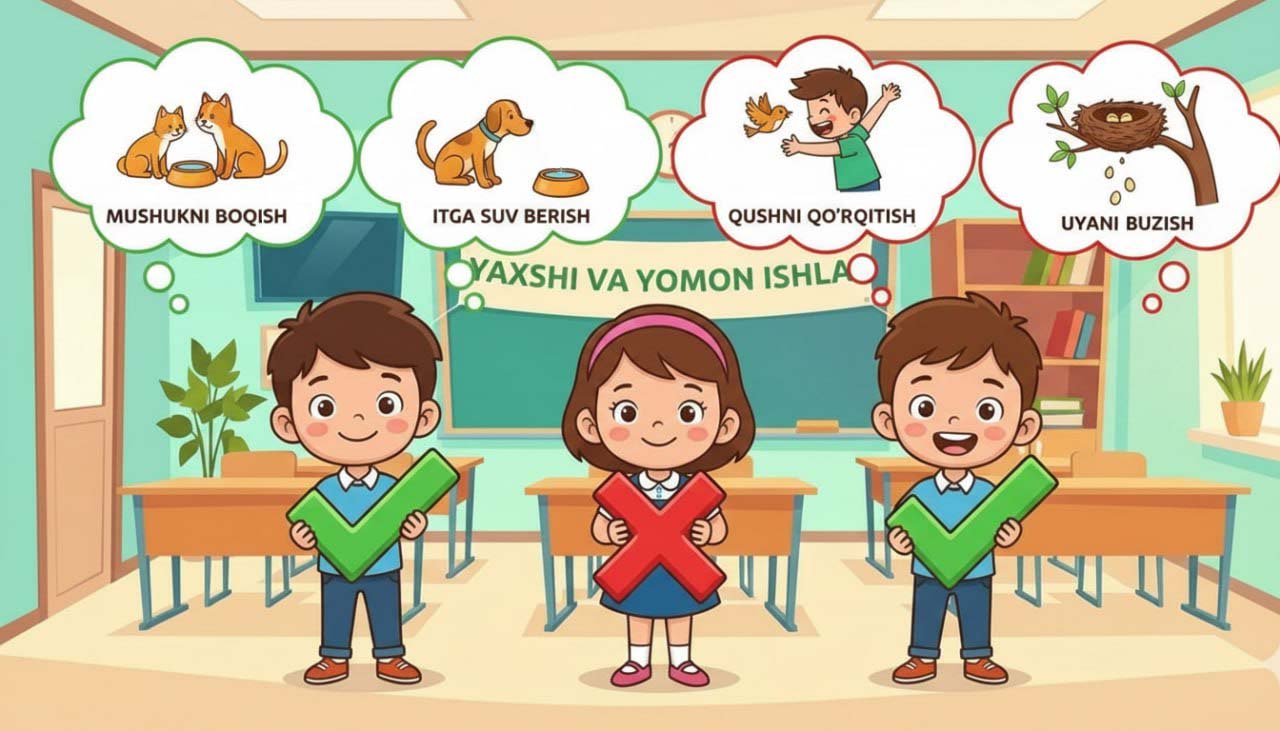 Yaxshi va yomon ishlar – hayvonlarga munosabat